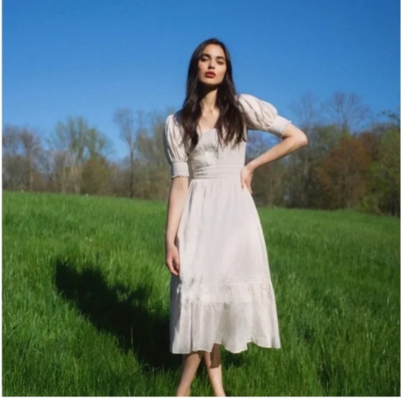 Reformation Betsie White Lace Dress - Picture 2 of 6